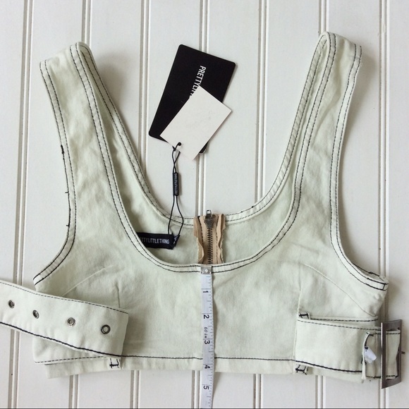 PrettyLittleThing Stone Buckle Bralette. - Picture 10 of 14